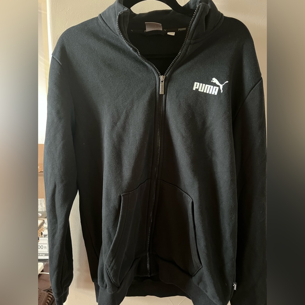 PUMA Black Full-Zip Jacket